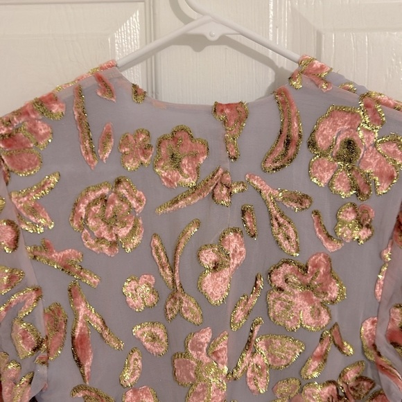 Stine Goya Palmer Blouse Rosemary Banana Leaf Metallic Blouse - Picture 11 of 14